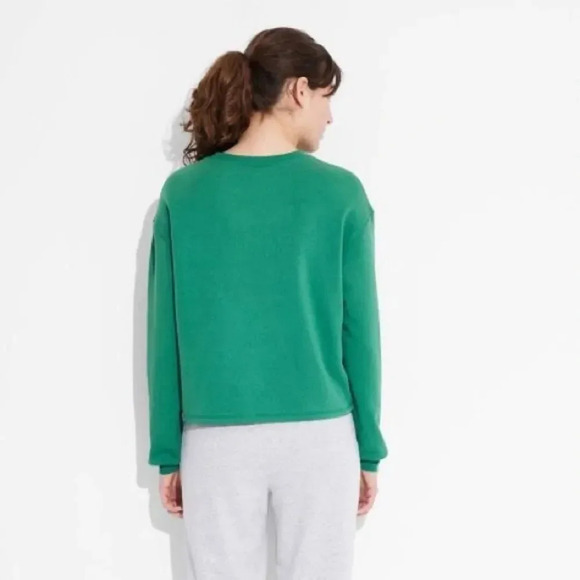 Hello Kitty Athletic Dept. Graphic Sweatshirt - Size‎ L - Green - NWT - Picture 2 of 8